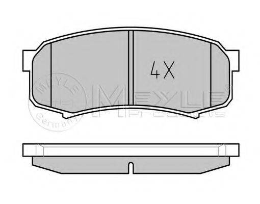 MEYLE 0252194715PD Комплект гальмівних колодок, дискове гальмо