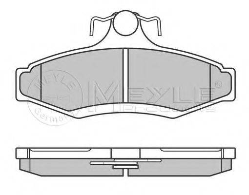 MEYLE 0252323714 Комплект гальмівних колодок, дискове гальмо