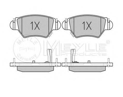 MEYLE 0252325817PD Комплект гальмівних колодок, дискове гальмо