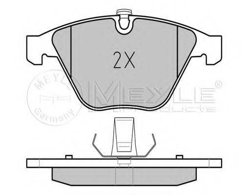 MEYLE 0252334720 Комплект гальмівних колодок, дискове гальмо