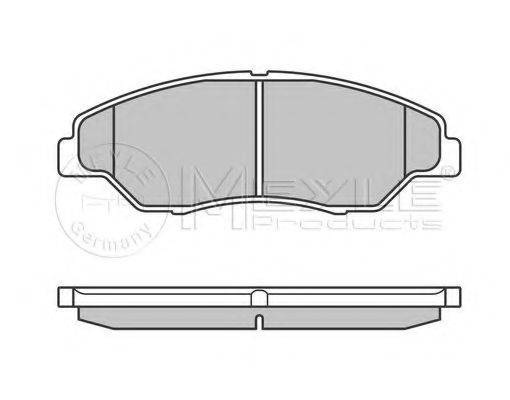 MEYLE 0252344215W Комплект гальмівних колодок, дискове гальмо