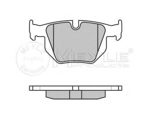 MEYLE 0252355017 Комплект гальмівних колодок, дискове гальмо