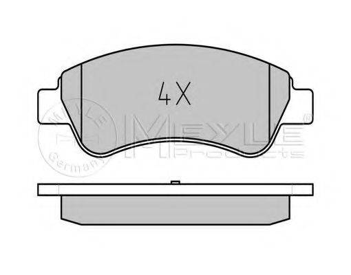 MEYLE 0252359919 Комплект гальмівних колодок, дискове гальмо