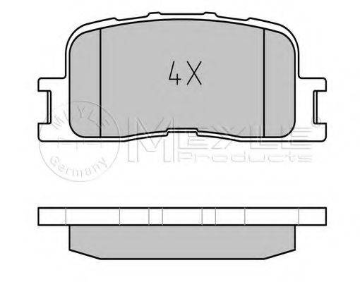 MEYLE 0252370215W Комплект гальмівних колодок, дискове гальмо