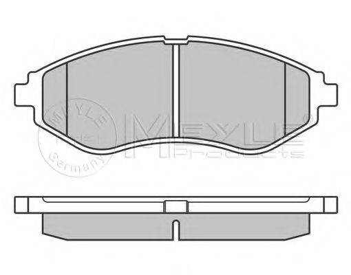 MEYLE 0252397417 Комплект гальмівних колодок, дискове гальмо