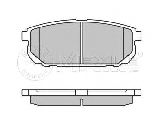 MEYLE 0252405815W Комплект гальмівних колодок, дискове гальмо