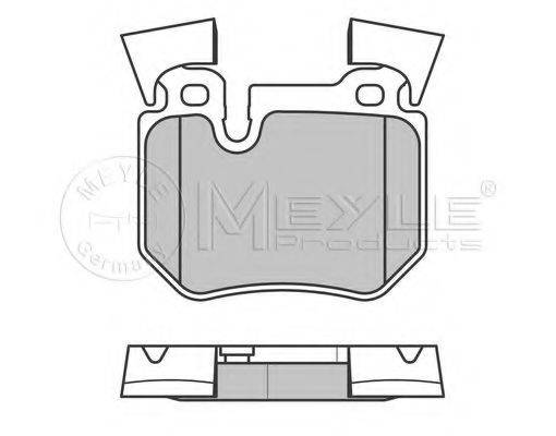 MEYLE 0252431517 Комплект гальмівних колодок, дискове гальмо