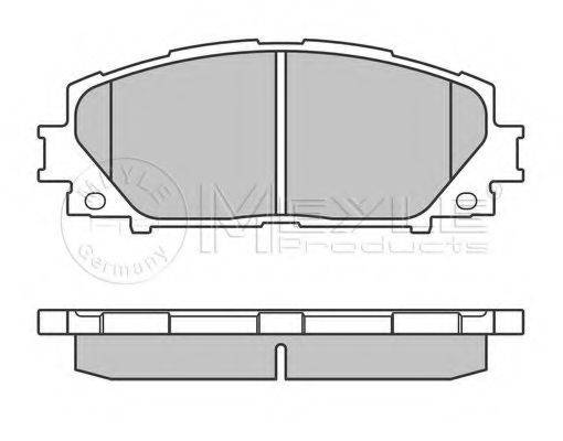 MEYLE 0252434717 Комплект гальмівних колодок, дискове гальмо