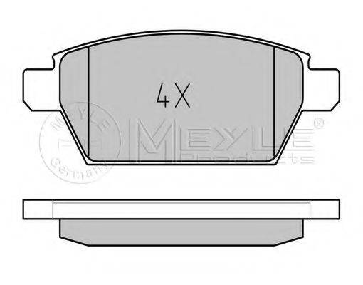 MEYLE 0252458114 Комплект гальмівних колодок, дискове гальмо