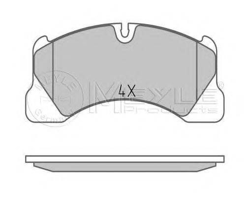 MEYLE 0252500717PD Комплект гальмівних колодок, дискове гальмо