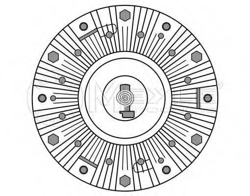 MEYLE 5342340010 Зчеплення, вентилятор радіатора