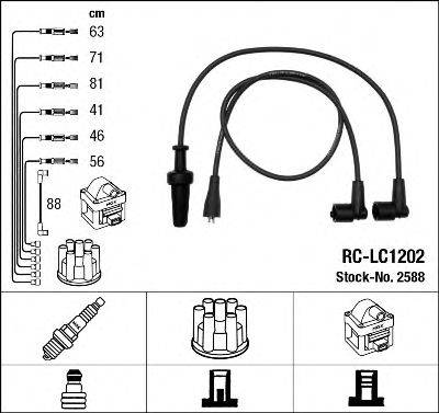 NGK 2588 Комплект дротів запалювання