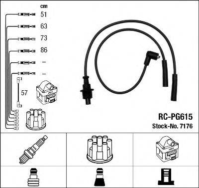 NGK 7176 Комплект дротів запалювання