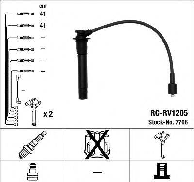 NGK 7706 Комплект дротів запалювання