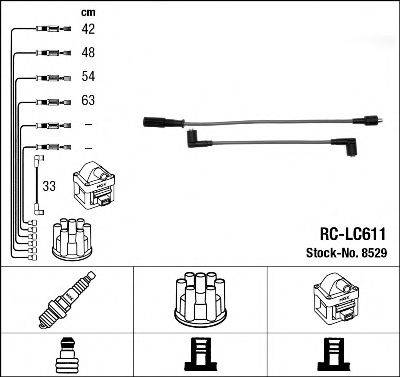 NGK 8529 Комплект дротів запалювання