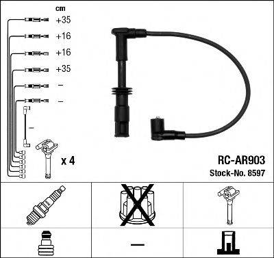 NGK 8597 Комплект дротів запалювання