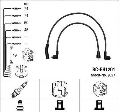 NGK 9057 Комплект дротів запалювання