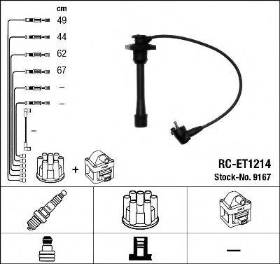 NGK 9167 Комплект дротів запалювання