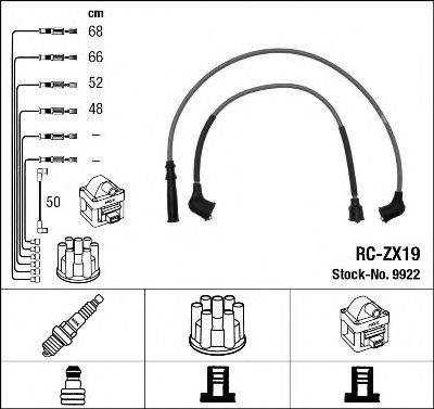 NGK 9922 Комплект дротів запалювання