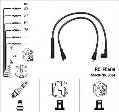 NGK 0604 Комплект дротів запалювання