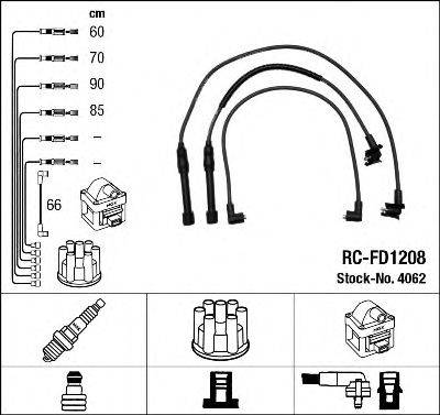 NGK 4062 Комплект дротів запалювання