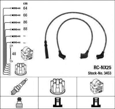 NGK 3453 Комплект дротів запалювання