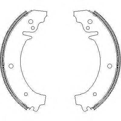 ROADHOUSE 402600 Комплект гальмівних колодок
