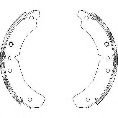 ROADHOUSE 461000 Комплект гальмівних колодок