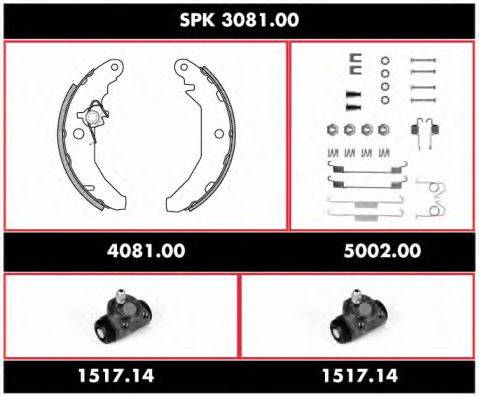 ROADHOUSE SPK308100 Комплект гальм, барабанний гальмівний механізм