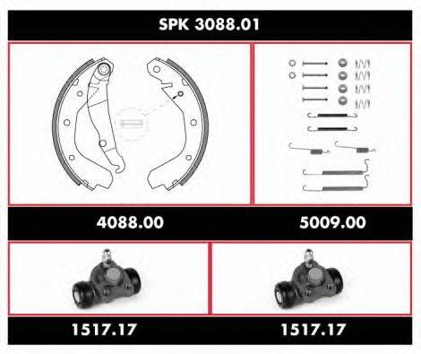 ROADHOUSE SPK308801 Комплект гальм, барабанний гальмівний механізм