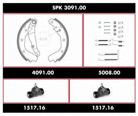 ROADHOUSE SPK309100 Комплект гальм, барабанний гальмівний механізм