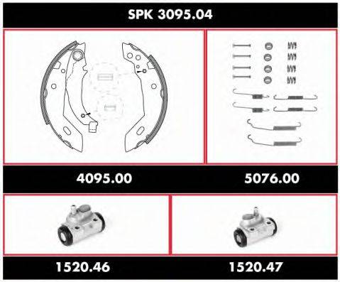 ROADHOUSE SPK309504 Комплект гальм, барабанний гальмівний механізм