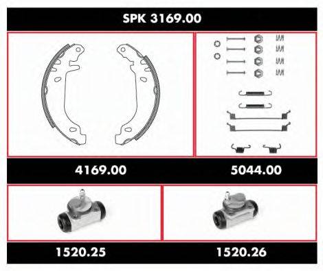 ROADHOUSE SPK316900 Комплект гальм, барабанний гальмівний механізм