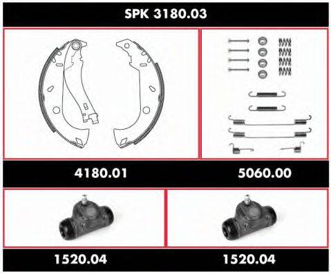 ROADHOUSE SPK318003 Комплект гальм, барабанний гальмівний механізм