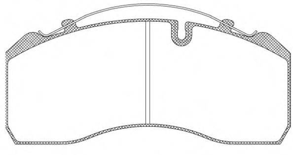 ROADHOUSE JSX281400 Комплект гальмівних колодок, дискове гальмо