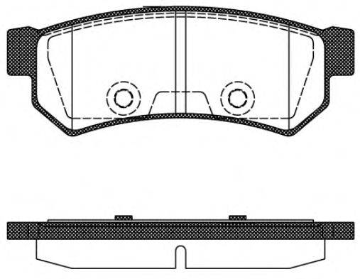 ROADHOUSE 2104810 Комплект гальмівних колодок, дискове гальмо