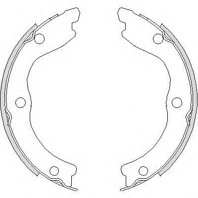 REMSA 473600 Комплект гальмівних колодок, стоянкова гальмівна система
