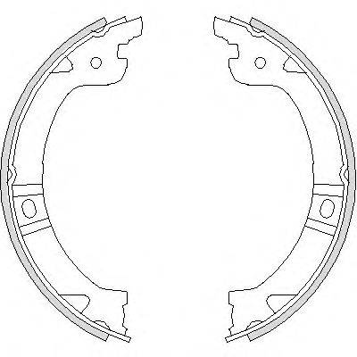 REMSA 474400 Комплект гальмівних колодок, стоянкова гальмівна система