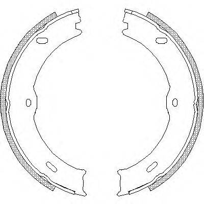 REMSA 474600 Комплект гальмівних колодок, стоянкова гальмівна система