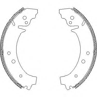 REMSA 402601 Комплект гальмівних колодок