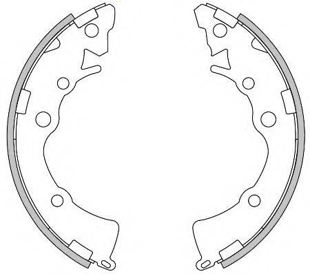 REMSA 427100 Комплект гальмівних колодок