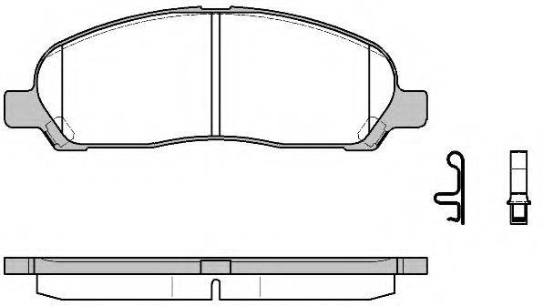 REMSA 112002 Комплект гальмівних колодок, дискове гальмо