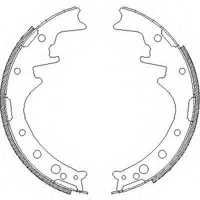 REMSA 434200 Комплект гальмівних колодок