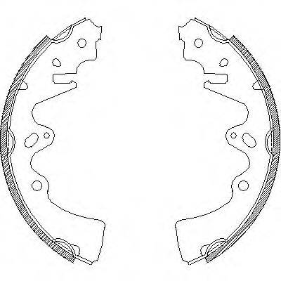 REMSA 434800 Комплект гальмівних колодок