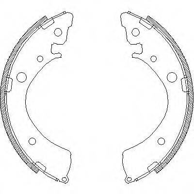 REMSA 436700 Комплект гальмівних колодок