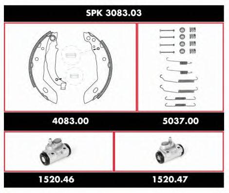 REMSA SPK308303 Комплект гальм, барабанний гальмівний механізм