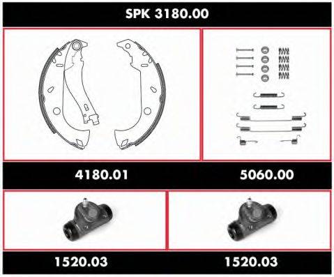 REMSA SPK318000 Комплект гальм, барабанний гальмівний механізм