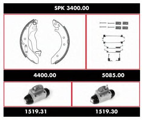 REMSA SPK340000 Комплект гальм, барабанний гальмівний механізм