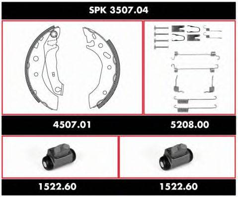 REMSA SPK350704 Комплект гальм, барабанний гальмівний механізм