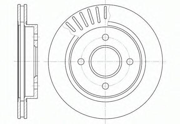 REMSA 616010 гальмівний диск